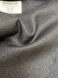 SK3503-GY Seda y lana japonesa estándar elástica, gris[Textil] Más fotos