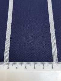 SK3523-NV Clásico tejido elástico a rayas de seda y lana, fabricado en Japón, azul marino[Textil] Más fotos