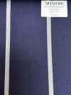 SK3523-NV Clásico tejido elástico a rayas de seda y lana, fabricado en Japón, azul marino
