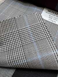 SK3532-GY Clásico cuadro elástico de seda y lana, gris, de fabricación japonesa[Textil] Más fotos