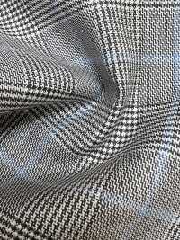 SK3532-GY Clásico cuadro elástico de seda y lana, gris, de fabricación japonesa[Textil] Más fotos