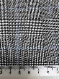 SK3532-GY Clásico cuadro elástico de seda y lana, gris, de fabricación japonesa[Textil] Más fotos