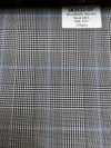 SK3532-GY Clásico cuadro elástico de seda y lana, gris, de fabricación japonesa