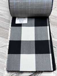 SK3535-WT Cuadros clásicos de seda y lana elástica, fabricado en Japón, blanco[Textil] Más fotos