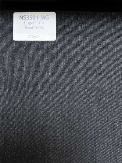NS3501-MG Lana elástica Super 110 de fabricación japonesa, gris medio