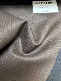 NS3501-BR Estándar Hecho en Japón Super 110's lana elástica marrón[Textil] HOSOI SYOJI Más fotos
