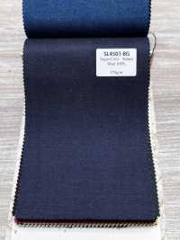 SL4501-BG Lana elástica iridiscente azul grisácea Super110’s de fabricación japonesa estándar[Textil] HOSOI SYOJI Más fotos