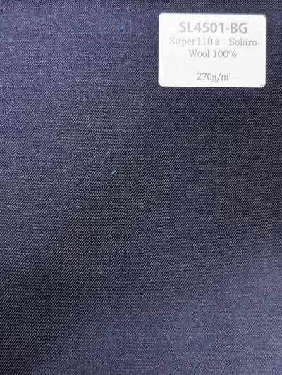 SL4501-BG Lana elástica iridiscente azul grisácea Super110’s de fabricación japonesa estándar