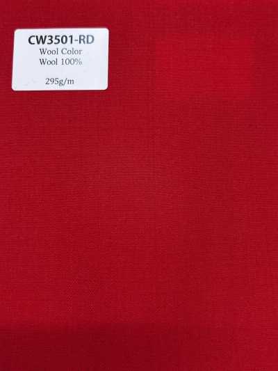 CW3501-RD Colección estándar de colores de lana fabricada en Japón Rojo