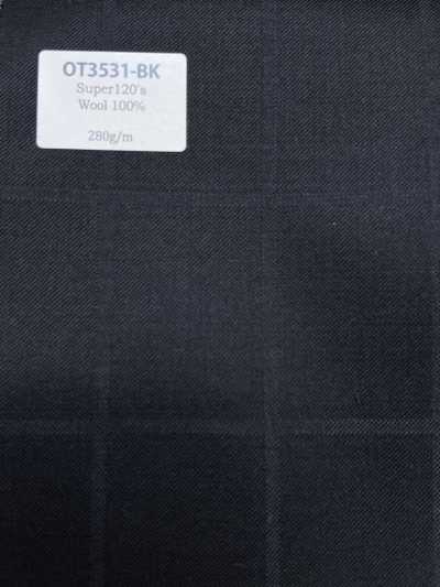 OT3531-BK Estándar Super120's W100 negro fabricado en Japón