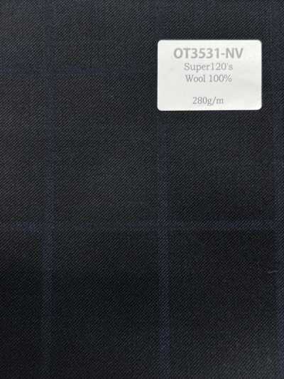 OT3531-NV Estándar Super120's W100 azul marino fabricado en Japón
