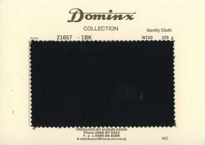 21657-1BK Tejido clásico suave de lana 100% DOMINX (Dominx) Colección Premium Negro