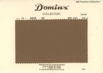 A626-55 Chaqueta clásica 100% lana DOMINX (Dominx) Colección Premium Marrón