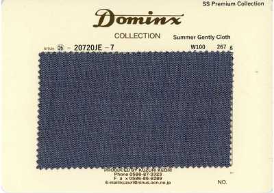 20720JE-7 Estándar SummerGentlyCloth 100% lana DOMINX Colección Premium gris