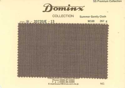 20720JE-13 Estándar SummerGentlyCloth 100% lana Colección Premium DOMINX marrón