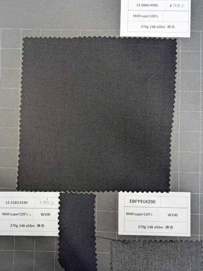 40B800-990 [Stock limitado] Tejido Nikke Textile MAFsuper120's negro