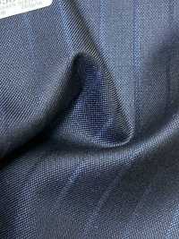 69580-38 26AW HERDREX [Seda Y Lana] Seda Y Lana, Rayas De Sombra Azul Marino[Textil] Compañía Kunishima Co., Ltd. Más fotos