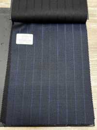 69580-38 26AW HERDREX [Seda Y Lana] Seda Y Lana, Rayas De Sombra Azul Marino[Textil] Compañía Kunishima Co., Ltd. Más fotos