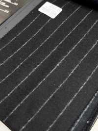69582-13 26AW HERDREX [Franela De Tasmania] Seda Y Lana De Rayas Negras[Textil] Compañía Kunishima Co., Ltd. Subfoto