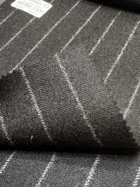 69582-13 26AW HERDREX [Franela De Tasmania] Seda Y Lana De Rayas Negras[Textil] Compañía Kunishima Co., Ltd. Subfoto