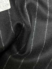 69582-13 26AW HERDREX [Franela De Tasmania] Seda Y Lana De Rayas Negras[Textil] Compañía Kunishima Co., Ltd. Subfoto