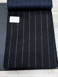 69582-13 26AW HERDREX [Franela De Tasmania] Seda Y Lana De Rayas Negras[Textil] Compañía Kunishima Co., Ltd. Subfoto