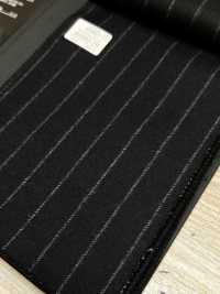 69582-20 26AW HERDREX [Franela De Tasmania] Seda Y Lana A Rayas Azul Marino[Textil] Compañía Kunishima Co., Ltd. Subfoto