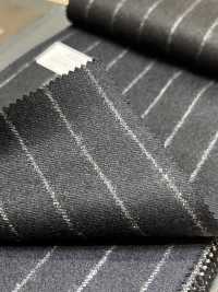 69582-20 26AW HERDREX [Franela De Tasmania] Seda Y Lana A Rayas Azul Marino[Textil] Compañía Kunishima Co., Ltd. Subfoto