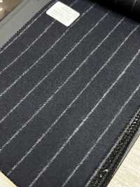 69582-34 26AW HERDREX [Franela De Tasmania] Seda Y Lana A Rayas Azul Marino[Textil] Compañía Kunishima Co., Ltd. Subfoto