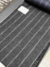69582-41 26AW HERDREX [Tasmanian Flannel] Seda Y Lana A Rayas Color Carbón[Textil] Compañía Kunishima Co., Ltd. Subfoto