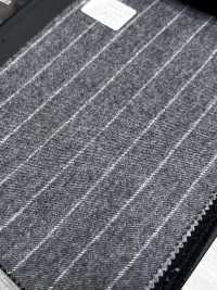 69582-55 26AW HERDREX [Franela De Tasmania] Seda Y Lana, Rayas Grises[Textil] Compañía Kunishima Co., Ltd. Subfoto