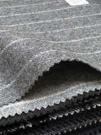 69582-55 26AW HERDREX [Franela De Tasmania] Seda Y Lana, Rayas Grises[Textil] Compañía Kunishima Co., Ltd. Subfoto