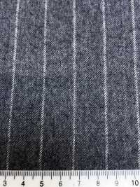 69582-55 26AW HERDREX [Franela De Tasmania] Seda Y Lana, Rayas Grises[Textil] Compañía Kunishima Co., Ltd. Subfoto