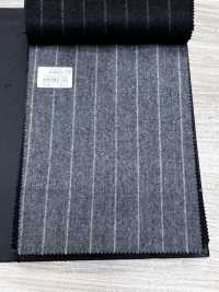 69582-55 26AW HERDREX [Franela De Tasmania] Seda Y Lana, Rayas Grises[Textil] Compañía Kunishima Co., Ltd. Subfoto