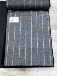 69582-69 26AW HERDREX [Tasmanian Flannel] Seda Y Lana A Rayas Gris Claro[Textil] Compañía Kunishima Co., Ltd. Subfoto