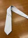 NE-30-OUT [Outlet] Corbata Formal De Satén Fabricada En Japón, Plateada