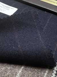56CN5201 CANONICO (Canonico) Franela de lana original Rayas azul marino oscuro/rojo[Textil] CANÓNICO Más fotos