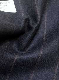 56CN5201 CANONICO (Canonico) Franela de lana original Rayas azul marino oscuro/rojo[Textil] CANÓNICO Más fotos