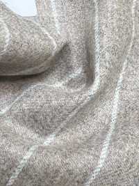 56CN5203 Franela de lana CANONICO ORIGINAL a rayas beige/blanco roto[Textil] CANÓNICO Más fotos
