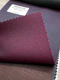 SR6501-DR Standard fabricado en Japón Premium Super120's de hilo único elástico Solaro rojo oscuro sin estampa[Textil] HOSOI SYOJI Más fotos