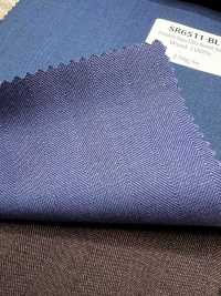 SR6511-BL Estándar de fabricación japonesa Premium Super 120's de hilo sencillo elástico Solaro azul liso irid[Textil] HOSOI SYOJI Más fotos