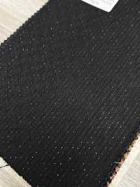 LA6511-BK Hecho en Japón lamé de seda y lana elástica a rayas negras[Textil] HOSOI SYOJI Más fotos