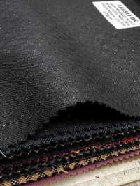 LA6511-BK Hecho en Japón lamé de seda y lana elástica a rayas negras[Textil] HOSOI SYOJI Más fotos