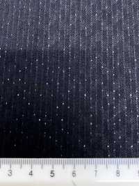 LA6511-BK Hecho en Japón lamé de seda y lana elástica a rayas negras[Textil] HOSOI SYOJI Más fotos