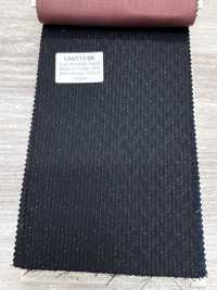 LA6511-BK Hecho en Japón lamé de seda y lana elástica a rayas negras[Textil] HOSOI SYOJI Más fotos