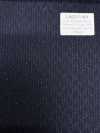 LA6511-NV Lana elástica de seda y lamé, rayas azul marino, fabricada en Japón