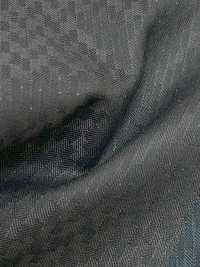 LA6511-BR Lamé de seda y lana elástica a rayas marrones fabricado en Japón[Textil] HOSOI SYOJI Más fotos