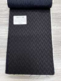 LA6511-BR Lamé de seda y lana elástica a rayas marrones fabricado en Japón[Textil] HOSOI SYOJI Más fotos