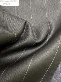 LA5521-BK Lame de seda y lana elástica, raya negra, hecho en Japón[Textil] HOSOI SYOJI Más fotos