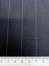 LA5521-BK Lame de seda y lana elástica, raya negra, hecho en Japón[Textil] HOSOI SYOJI Más fotos